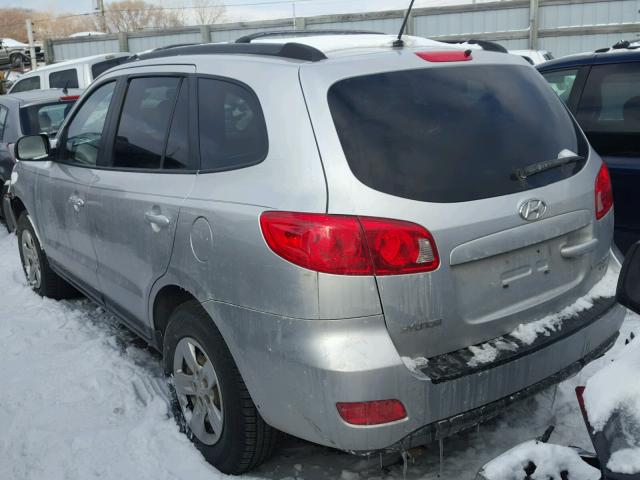 5NMSG73D89H234220 - 2009 HYUNDAI SANTA FE G SILVER photo 3