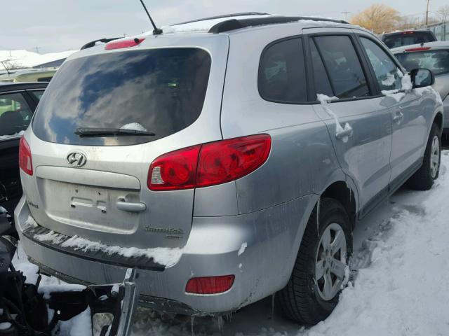 5NMSG73D89H234220 - 2009 HYUNDAI SANTA FE G SILVER photo 4