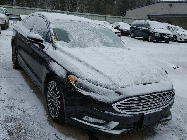 3FA6P0HDXHR194048 - 2017 FORD FUSION SE BLACK photo 1