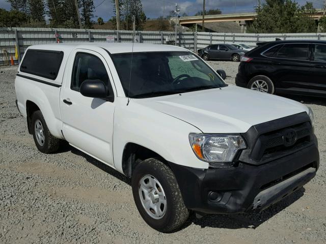 5TFNX4CN8EX042513 - 2014 TOYOTA TACOMA WHITE photo 1