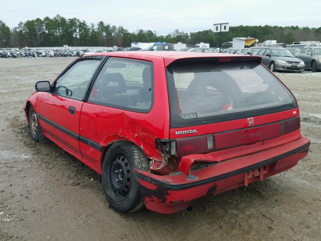 2HGED634XKH527216 - 1989 HONDA CIVIC RED photo 3