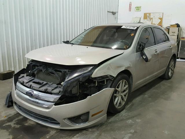 3FAHP0JG7AR214923 - 2010 FORD FUSION SEL GOLD photo 2