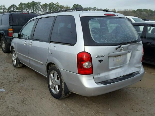 JM3LW28J120309426 - 2002 MAZDA MPV WAGON SILVER photo 3