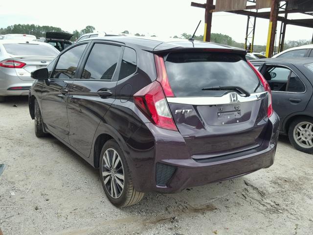 3HGGK5H85FM724676 - 2015 HONDA FIT EX PURPLE photo 3