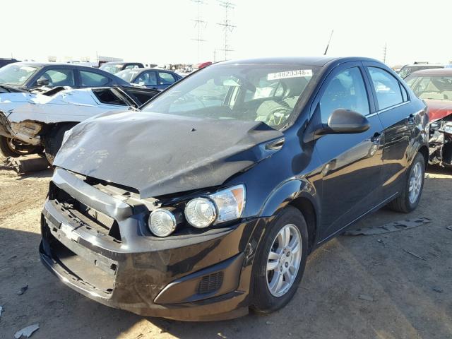 1G1JC5SH4E4103510 - 2014 CHEVROLET SONIC LT BLACK photo 2