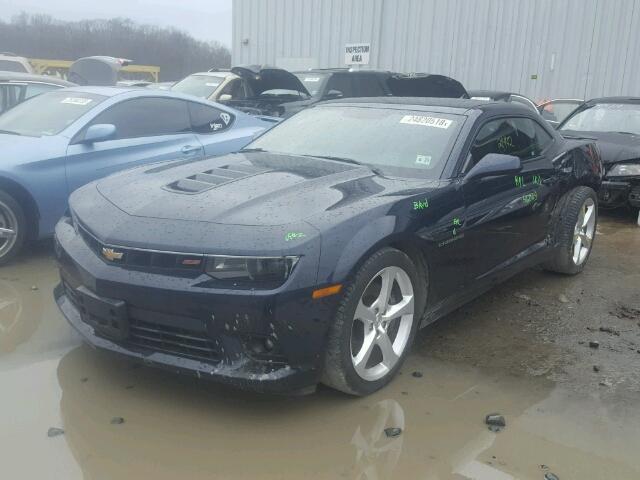 2G1FG1EW0F9288764 - 2015 CHEVROLET CAMARO SS Azul foto 2