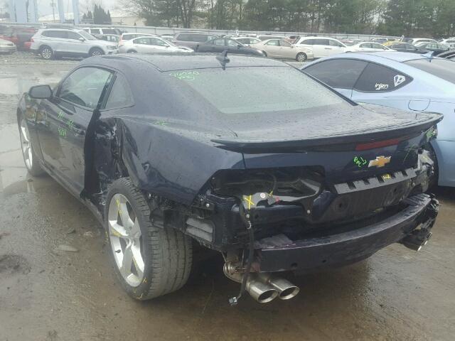 2G1FG1EW0F9288764 - 2015 CHEVROLET CAMARO SS Azul foto 3