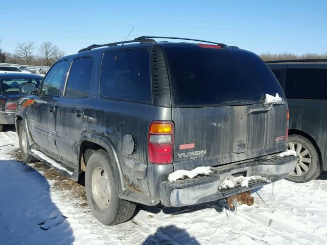 1GKEK13T01R208232 - 2001 GMC YUKON GRAY photo 3