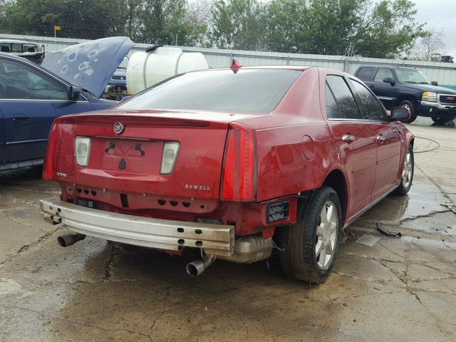 1G6DW6ED8B0148711 - 2011 CADILLAC STS LUXURY RED photo 4