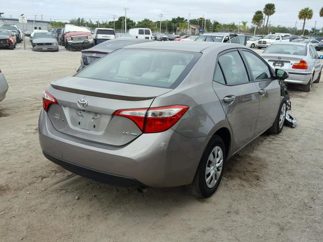 2T1BPRHE4FC312040 - 2015 TOYOTA COROLLA EC 棕色 照片 4