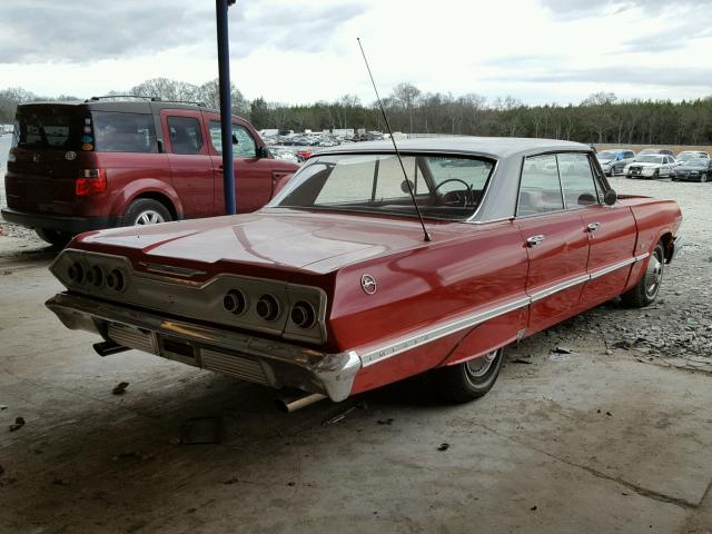 31839A192238 - 1963 CHEVROLET IMPALA RED photo 4