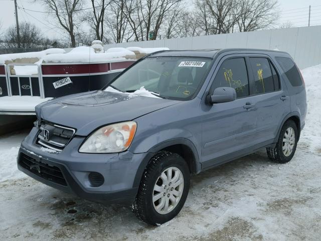 JHLRD78995C065333 - 2005 HONDA CR-V SE GRAY photo 2