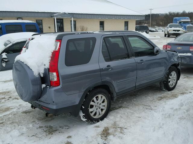 JHLRD78995C065333 - 2005 HONDA CR-V SE GRAY photo 4