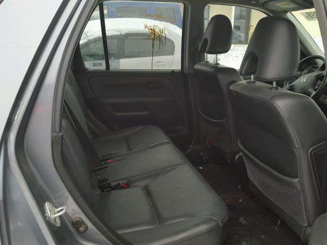 JHLRD78995C065333 - 2005 HONDA CR-V SE GRAY photo 6