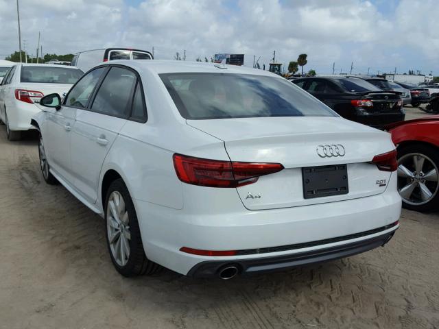 WAUKMAF46HN050524 - 2017 AUDI A4 ULTRA P WHITE photo 3