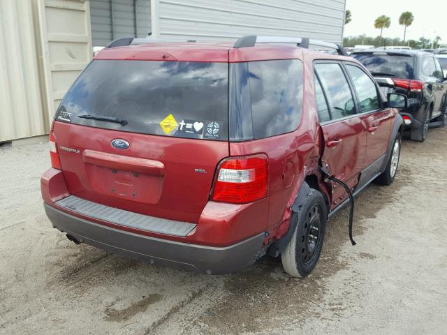 1FMDK02105GA65958 - 2005 FORD FREESTYLE RED photo 4