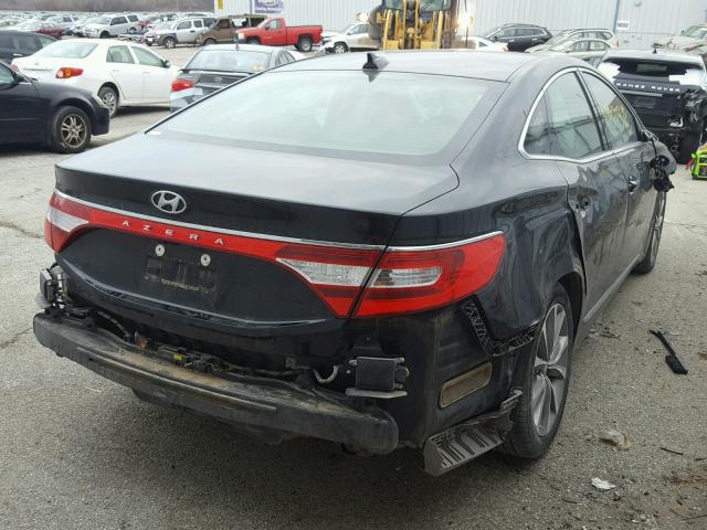 KMHFG4JG5HA583000 - 2017 HYUNDAI AZERA BLACK photo 4