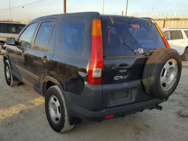 JHLRD68494C023368 - 2004 HONDA CR-V LX BLACK photo 3