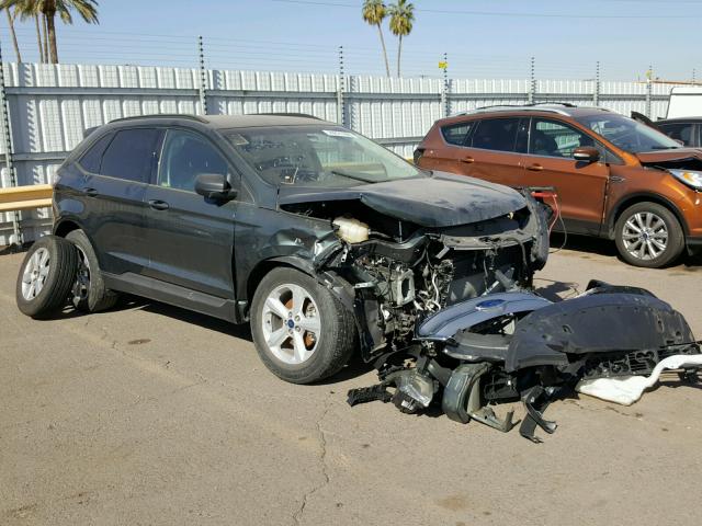 2FMTK3G89FBC22267 - 2015 FORD EDGE SE GREEN photo 1