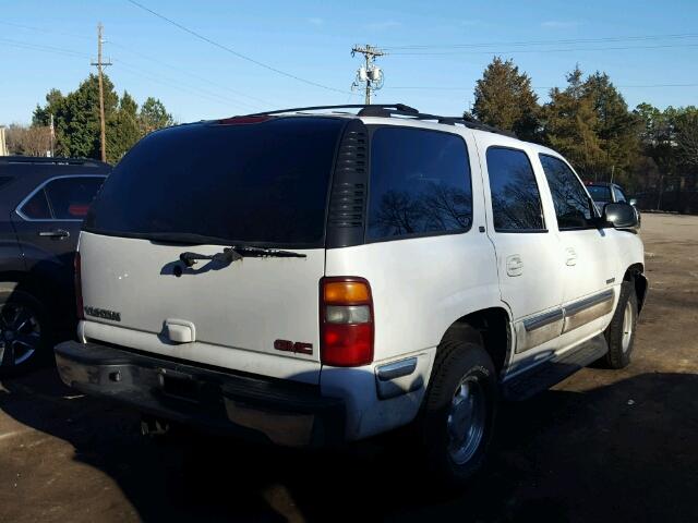 1GKEK13Z52R192163 - 2002 GMC YUKON WHITE photo 4