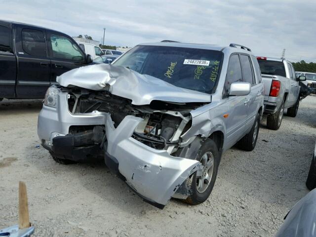 2HKYF18746H521551 - 2006 HONDA PILOT EX SILVER photo 2