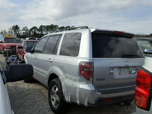 2HKYF18746H521551 - 2006 HONDA PILOT EX SILVER photo 3