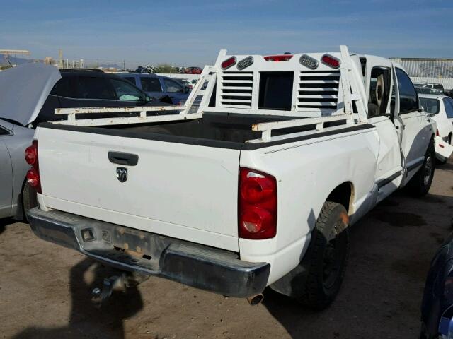 3D7KR19DX7G784449 - 2007 DODGE RAM 1500 WHITE photo 4