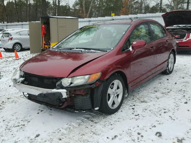 2HGFA16816H511832 - 2006 HONDA CIVIC EX RED photo 2