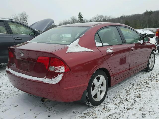 2HGFA16816H511832 - 2006 HONDA CIVIC EX წითელი ფოტო 4