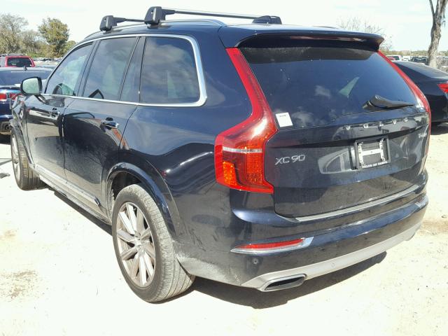 YV4A22PL8G1074763 - 2016 VOLVO XC90 T6 BLUE photo 3