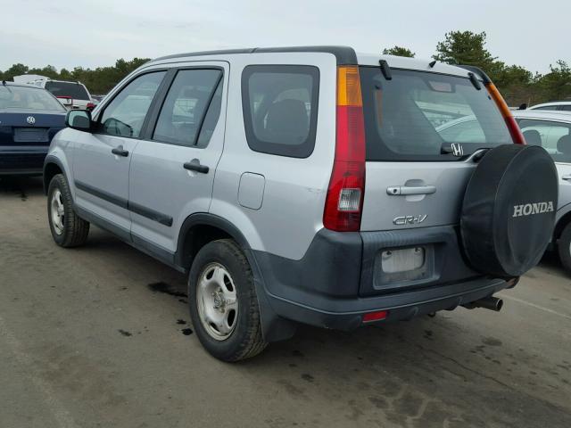 SHSRD78492U010454 - 2002 HONDA CR-V LX SILVER photo 3