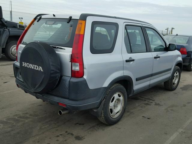 SHSRD78492U010454 - 2002 HONDA CR-V LX SILVER photo 4