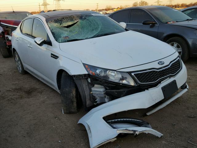 5XXGR4A6XDG093497 - 2013 KIA OPTIMA SX WHITE photo 1