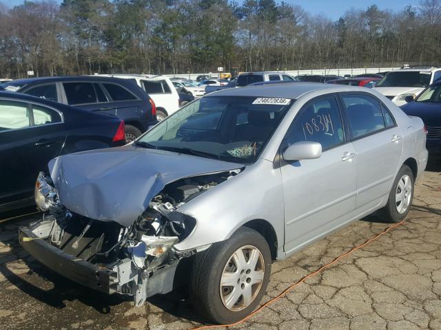 2T1BR30EX5C346680 - 2005 TOYOTA COROLLA CE SILVER photo 2