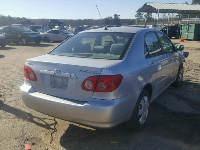 2T1BR30EX5C346680 - 2005 TOYOTA COROLLA CE SILVER photo 4