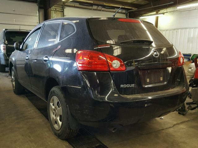 JN8AS58V98W135891 - 2008 NISSAN ROGUE S BLACK photo 3