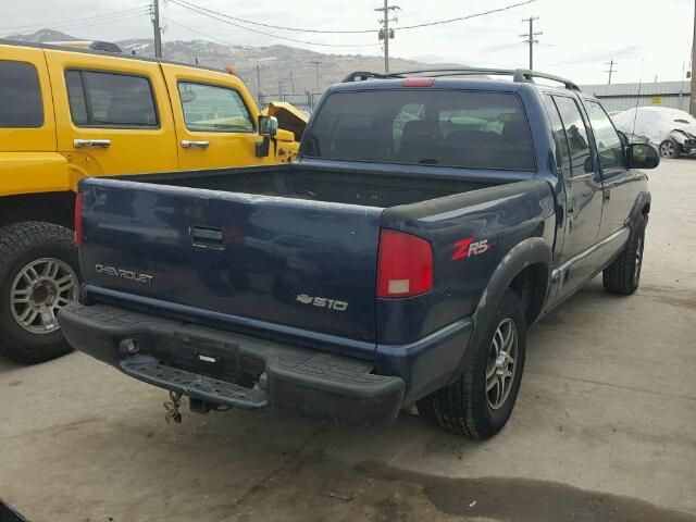 1GCDT13X54K127778 - 2004 CHEVROLET S TRUCK S1 BLUE photo 4