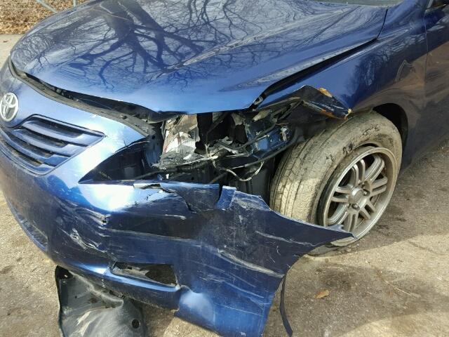 4T1BE46KX9U389693 - 2009 TOYOTA CAMRY BASE BLUE photo 9