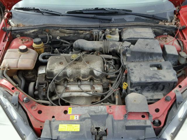 1FAFP34P2YW228711 - 2000 FORD FOCUS SE RED photo 7