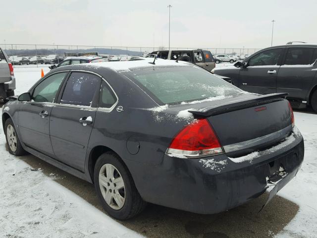 2G1WB57K891123547 - 2009 CHEVROLET IMPALA LS BLUE photo 3