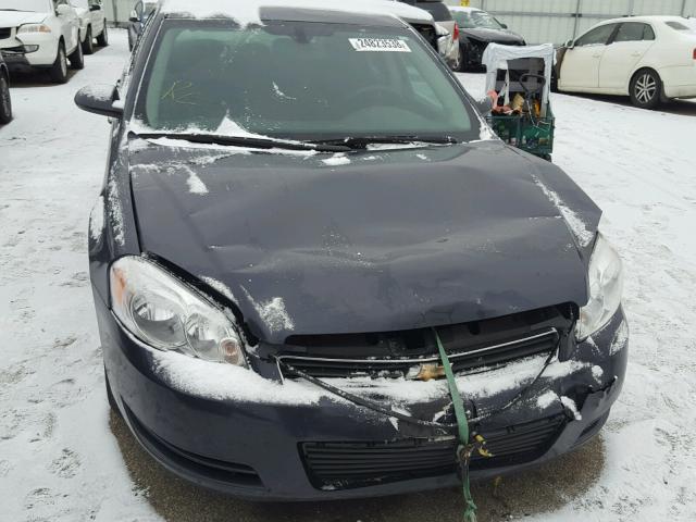 2G1WB57K891123547 - 2009 CHEVROLET IMPALA LS BLUE photo 9