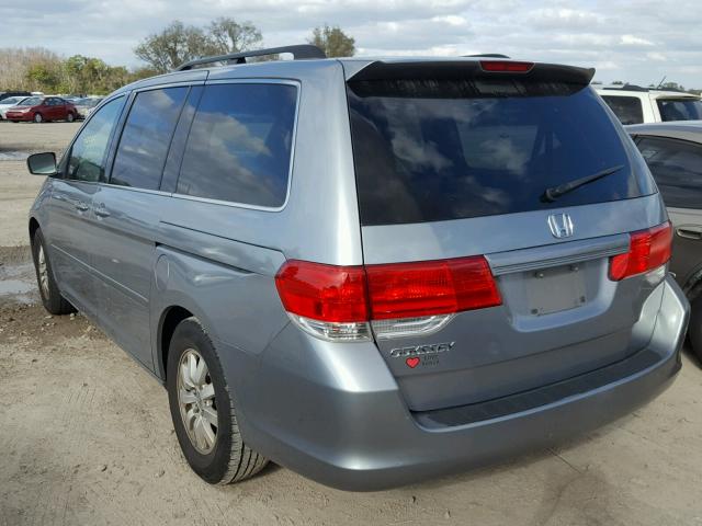 5FNRL384X9B037059 - 2009 HONDA ODYSSEY EX GRAY photo 3