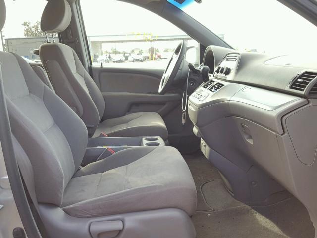 5FNRL384X9B037059 - 2009 HONDA ODYSSEY EX GRAY photo 5