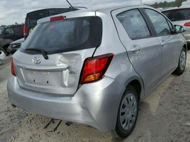 VNKKTUD33HA078412 - 2017 TOYOTA YARIS L GRAY photo 4