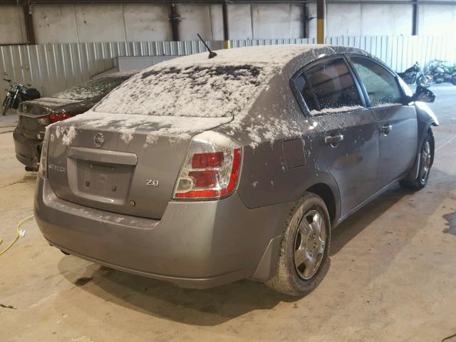 3N1AB61E77L643389 - 2007 NISSAN SENTRA 2.0 GRAY photo 4