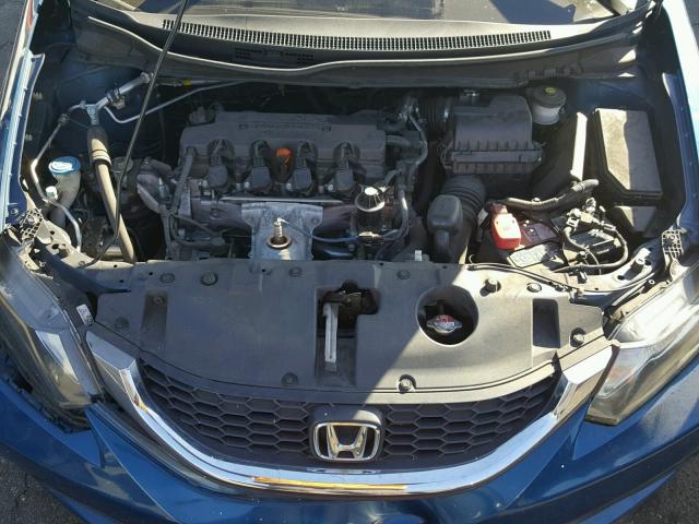 19XFB2F59DE293963 - 2013 HONDA CIVIC LX BLUE photo 7