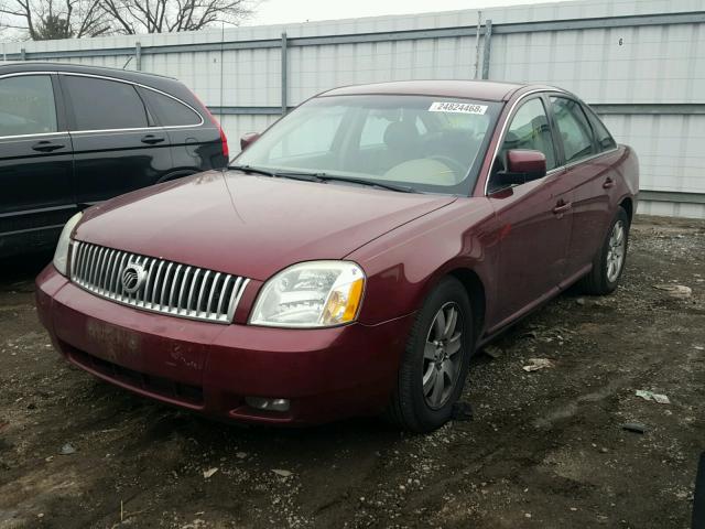 1MEHM40106G617467 - 2006 MERCURY MONTEGO LU RED photo 2