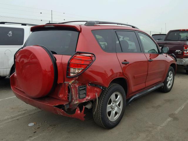 JTMBD33V485175372 - 2008 TOYOTA RAV4 RED photo 4