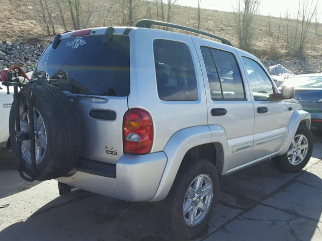 1J4GL58K04W301051 - 2004 JEEP LIBERTY LI SILVER photo 4