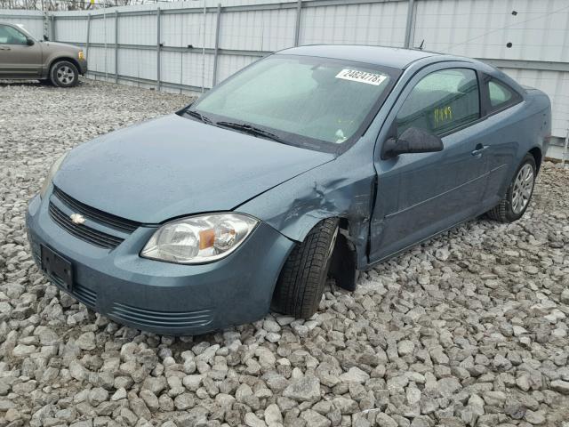 1G1AS18H597222707 - 2009 CHEVROLET COBALT LS BLUE photo 2